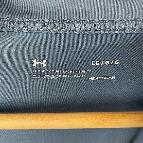 Under Armour Blue Full Zip Heatgear Lightweight Jacket Large - Picture 4 of 9